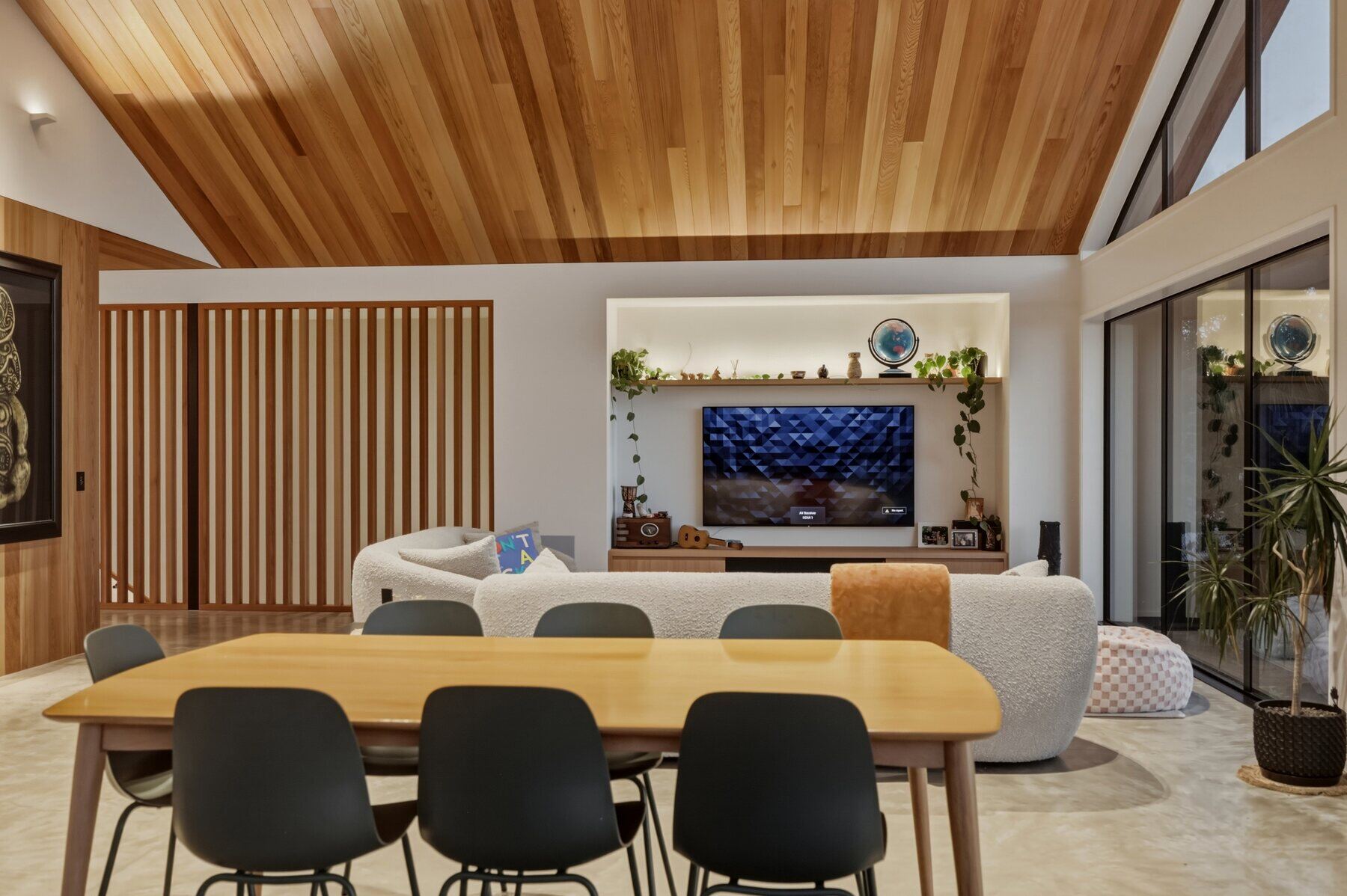 A staged interior